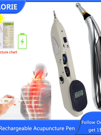 Купить Electronic Acupuncture Pen USB Rechargeable Meridian Massage Pen Therapy Machine Massager for Body Back Arm Pain Relief Tool