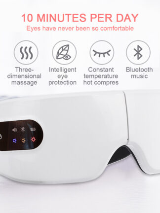 Купить Smart 4D Eye Heating Massager Anti Wrinkles Massage Hot Care Bluetooth Music Foldable Eye Protection For Tired Eyes Instruments
