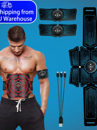 Купить EMS Abdominal Muscle Stimulator Trainer USB Connect Abs Fitness Equipment Training Gear Muscles Electrostimulator Toner Massage