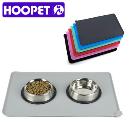 Купить HOOPET Waterproof Pet Mat For Dog Cat Soid Coor Siicone Pet Food Pad Pet Bow Drinking Mat Dog Feeding Easy Washing