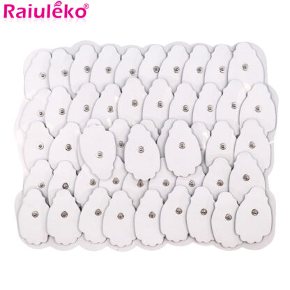 Купить 50/100 Pcs Gel Electrode Pads Self Adhesive Patch Replacement Apply For Electric Digital Body Massager TENS Acupuncture Machine