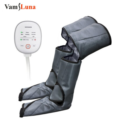 Купить New Leg Air Compression Massager Heated for Foot and Calf Thigh Circulation with Handheld Controller 2 Modes 3 Intensities
