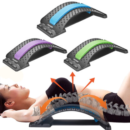 Купить Back Stretcher Massager Magic Back port Stretch Massage Fitness Relaxation Spine Pain Relief Orthopedic Back Lumbar Stretcher