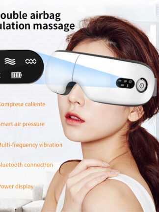 Купить Eye Massager 9D Air Pressure Vibration Eye Care Instrument Fatigue Relieve Hot Compress Bluetooth Music Smart Massage glasses