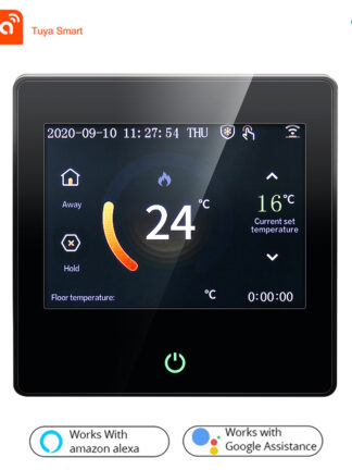 Купить WiFi Smart Thermostat LED Touch Screen Heating Temperature Controller Work for Electric Floor Heating Water/Gas Boiler