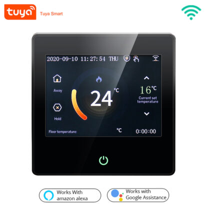 Купить WiFi Smart Thermostat LED Touch Screen Heating Temperature Controller Work for Electric Floor Heating Water/Gas Boiler