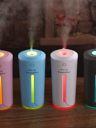 Купить Air humidifier with 7 colour LED lights Essential Oil Diffuser Aroma Essential Oil Cool Mist Humidifier with Adjustable Mist Mod