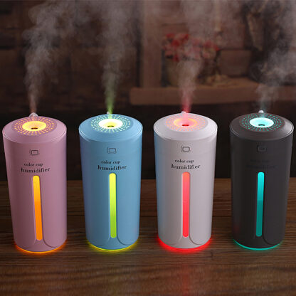 Купить Air humidifier with 7 colour LED lights Essential Oil Diffuser Aroma Essential Oil Cool Mist Humidifier with Adjustable Mist Mod