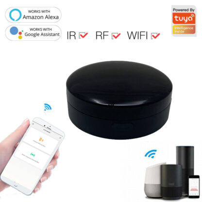 Купить Tuya/Smart Life WiFi+RF+IR Smart Remote Controller RF Appliances Control Voice Control Work Via Alexa Google Home App Smart Home