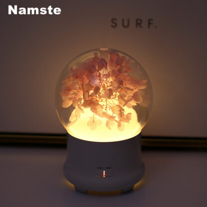 Купить NMT 163 Mini Ultrasonic Humidifier Warm LED Light Aroma Diffuser Household Aromatherapy Essential Oil Diffuseur Air Purification