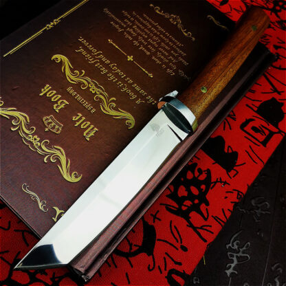 Купить PEGASI Huanghua pear wood hande integrated stee mirror ight samurai straight sword Japanese junge hunting straight sword