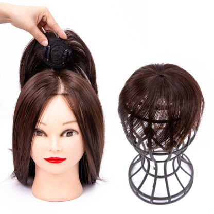 Купить Accessories Women Breathable Hair Pieces 2 Clip In One Piece Hair Extension Wig Increase The Amount Of Hair On The Top Of The