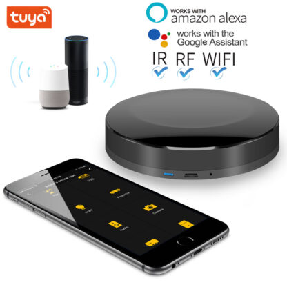 Купить TUYA Smart Home Automation WIFI+IR+RF+4G Universal Controller for iOS Android Work With Voice Control Alexa Google HOME