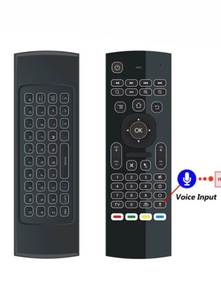 Купить MX3 MX3-L Germany Smart Voice Backlit Poland Air Mouse IR 2.4G RF Sweden Remote Control For UK Netherlands android TV Box