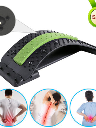 Купить Magnetic Therapy Back Stretcher Neck and Back Massager Magic Massage Stretcher Lumbar Cervical port pain Relief Spine Device