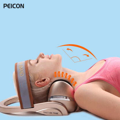 Купить Neck Traction Massager Cervical Traction port Stretch Device Airbag Vibration Massage Relieve Pain Fatigue Household Massage