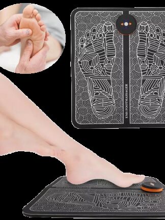 Купить EMS foot massager electric tens electrodes terapia masajeador pie Mat Circulation Feet Reflexology heal Deep muscle relax salud