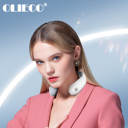 Купить OLIECO Smart Electric Neck Massager Intelligent Cervical Massage Device Bluetooth APP Control Neck Shoulder Spine Pain Relief