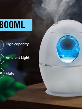 Купить 800Ml Air Humidifier USB Ultrasonic Aroma Essential Oil Diffuser Fogger Mist Maker With LED Night Light For Home Office Car