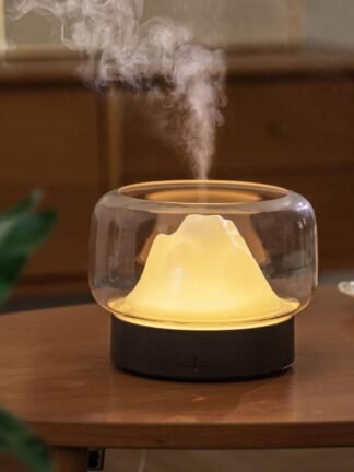 Купить Essential Oil Diffuser400ML Aroma Diffuser Moutain View Essential Oil Aromatherapy Difusor With LED Light Humidifier Vaporizer