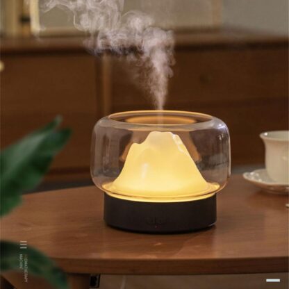 Купить Essential Oil Diffuser400ML Aroma Diffuser Moutain View Essential Oil Aromatherapy Difusor With LED Light Humidifier Vaporizer