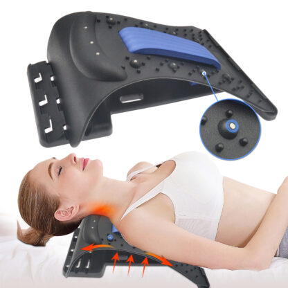 Купить Neck and Back Massage Stretch Eqipment Relaxation Massager Stretcher Fitness Cervical Spine port Relaxation Spine Pain Relief