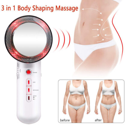 Купить 3 in 1 EMS Slimming Infared Body Shaping Massager Arm Leg Hip Facial Skin Care Machine Vibration Sonic Fat Burning Device