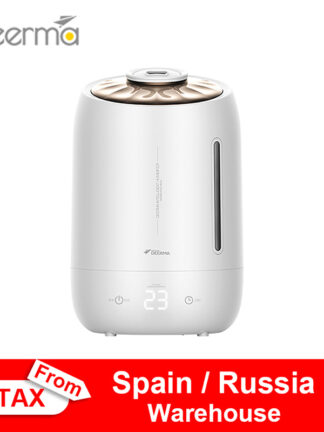 Купить Deerma Household Air Humidifier Air Purifying Mist Maker Timing With Intelligent Touch Screen Adjustable Fog Quantity 5L