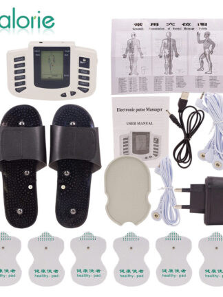 Купить EMS Body Electrical Muscle Stimulator Russian/English Button Therapy Massage Pulse Tens Acupuncture Back Neck Slipper Massage