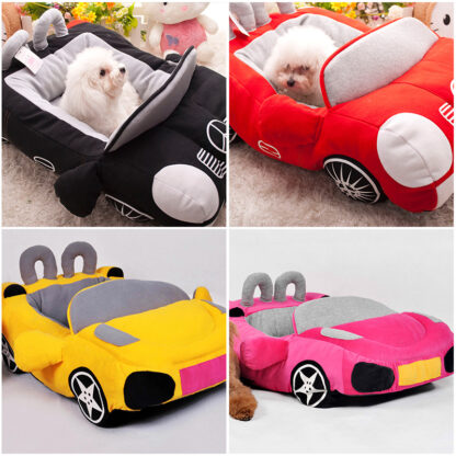 Купить Coo Pet Dog Bed Fashion Car Shape Cat Nest Soft Puppy House Warm Cushion For Teddy Chihuahua Kennes Kitten Padded Sofa