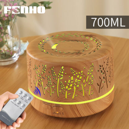 Купить FUNHO 700ml Remote Control Ultrasonic Electric Air Humidifier Aroma Diffuser Essential Oil Cool Mist Maker 7 LED Light Coloful