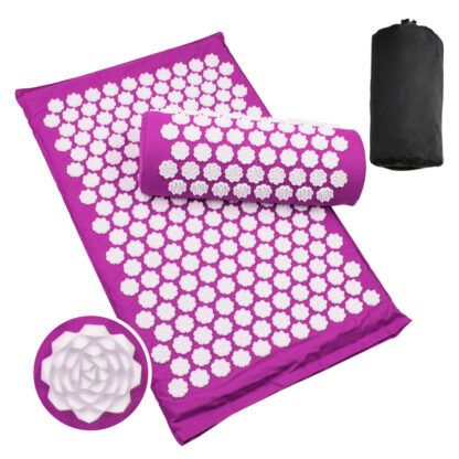 Купить Yoga Mat Lotus Acupressure Mat Massage Pad Relieve Stress Back Pain Acupuncture Mat Pillow Massage for Body Neck Foot Relaxation