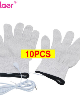 Купить Silver Conductive Fiber Massage Gloves for TENS/EMS for Therapy Hand Massager Anti-static/Anti-skid Electrode Gloves Wholesale