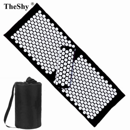 Купить 125x43cm Massage Cushion Yoga Acupressure Mat and Pillow Set Neck Back Foot Massager Pain Stress Relief Acupuncture Mat