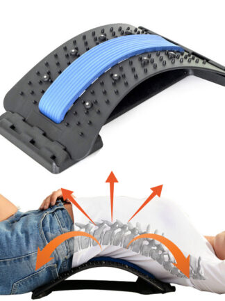 Купить Magnetic Back Massager Stretcher Muscle Relax Posture Therapy Corrector Back Stretch Spine Stretcher Lumbar port Pain Relief