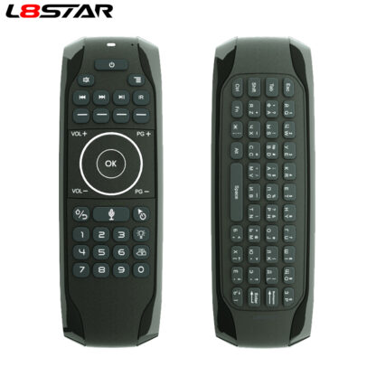 Купить Russian Mini keyboard G7V Backlit Voice Search Smart Air Mouse Gyroscope IR Learning 2.4G Wireless remote for Android TV BOX