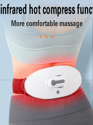 Купить Hot Compress Waist Massager TENS EMS Infrared Heating Relieves Lumbar Muscle Strain Wireless Remote Massage Home Relaxation Tool