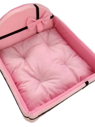 Купить Sweet Dog Cat Bed Pet Puppy Cat Detachabe Nest Soft Warm for Seeping Cotton Mats Sofa For sma arge Dog Dog Basket pet bed