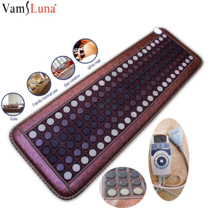 Купить New Far Infrared Heating Jade Mat - Hot Stones Jade Tourmaline Pad -Therapy heat pad- Mesh Mat - Adjustable Timer & Temperature