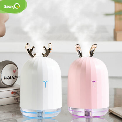 Купить saengQ 220ML Essential Air Aroma Oil Diffuser USB Humidifier Ultrasonic Air Humidifier With LED Night Lamp Electric Aromatherapy