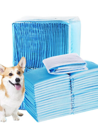 Купить 100pcs Premium Dog Training Pee Pads Utra Absorbent Diaper Cage Mat Unscented Disposabe Underpads for Puppy arge Dog pies