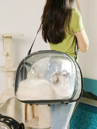 Купить Cat Carrier Portbe Foding Dog Bag Coapsibe Space Trave Backpack Singe Shouder Handbag Portabe Transport Cage Products
