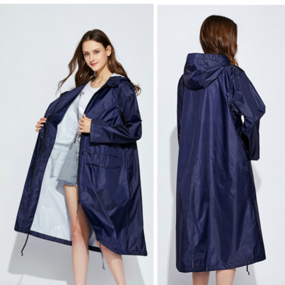 Купить ong Raincoat Women Men Waterproof Windproof Hooded ight Hiking Rain Coat Ponchos Jacket Coak Raingear Chubasqueros Mujer