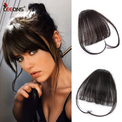 Купить Accessories Light Brown/Dark Brown Synthetic Fake Bangs Hair Clips For Women Heat Resistant Hair Bang Extensions Hair Fringe Costume