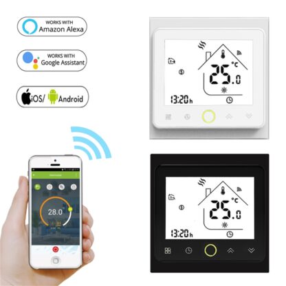 Купить 95250V WiFi Smart Thermostat Temperature Controller for Water Electric Floor Heating Gas Boiler Works With Alexa Google Home
