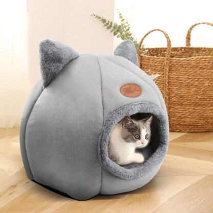 Купить Cat Bed Cat Accessories Cat Nest Deep Seep Comfortabe Bed For Pets Cats Tent Cozy Cave Beds Cats House pies For Cats