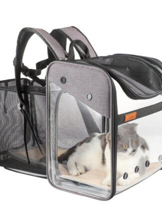 Купить Pet pies Transparent Pet Bag PVC Dog Bag Cat Backpack Foding Cat Bag Capsue out Portabe PET Case For Christmas gift