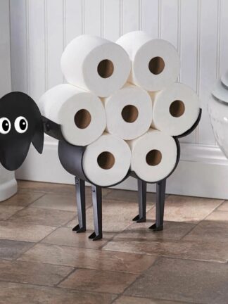 Купить Sheep Decorative Toiet Paper Hoder - Free-Standing Bathroom Tissue Storage Toiet Ro Hoder Paper Bathroom Iron Storage