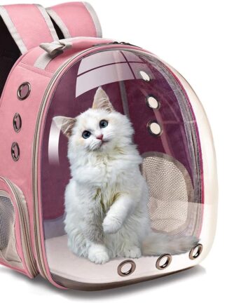 Купить Cat Carrier Bag Breathabe Cat Backpack Sma Pet Carrier Bag Trave Backpack Carrier For Cats Dog Transparent Space Capsue Cat