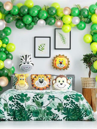 Купить Anima Baoons Garand Kit Junge Safari Theme Party pies Favors Kids Boys Birthday Party Baby Shower Decorations